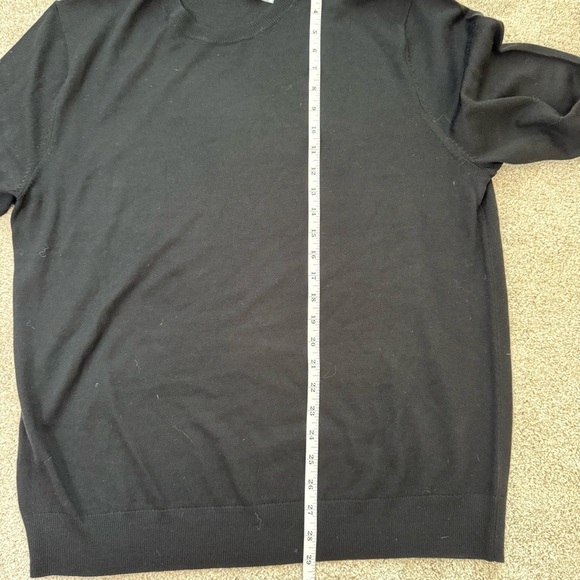 Saks Fifth Avenue Black Wool Sweater Men's XL - Picture 9 of 10